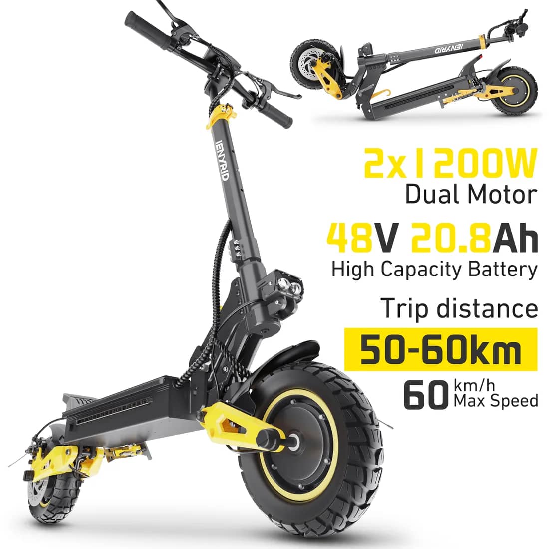 iENYRID ES1 Dual-Motor Electric Scooter - 2400W product gallery image